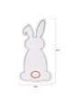 Decoratiune luminoasa LED, Rabbit, DC 12 V, Alb/Rosu