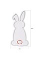 Decoratiune luminoasa LED, Rabbit, Benzi flexibile de neon, DC 12 V, Roz / Albastru