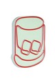 Decoratiune luminoasa LED, Whiskey Old Fashioned, Benzi flexibile de neon, DC 12 V, Rosu
