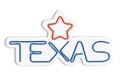Decoratiune luminoasa LED, Texas Lone Star Red, Benzi flexibile de neon, DC 12 V, Rosu albastru