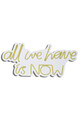 Decoratiune luminoasa LED, All We Have is Now, DC 12 V, Galben