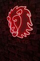Decoratiune luminoasa LED, Lion, Benzi flexibile de neon, DC 12 V, Rosu