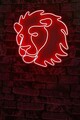 Decoratiune luminoasa LED, Lion, Benzi flexibile de neon, DC 12 V, Rosu