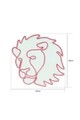 Decoratiune luminoasa LED, Lion, Benzi flexibile de neon, DC 12 V, Rosu