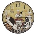 Ceas de perete Chef, Bedora, Ø 34 cm, multicolor