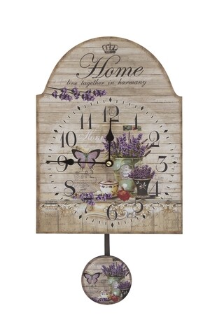 Ceas de perete Lavander, Bedora, 30x23 cm, multicolor