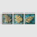 Set 3 tablouri decorative, 3P5777, Canvas, Lemn, Multicolor