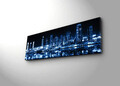 Tablou decorativ cu lumina LED, 3090DACT-6, PÂNZĂ 100% PIELE ÎNTOARSĂ / Dimensiune: 30 x 90 cm / Cadru: 100% lemn (Grosime: 3 cm) / Lumini LED pe spate / Alimentat de 1 baterie de 9 volți / Buton pornit/oprit, Multicolor