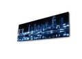 Tablou decorativ cu lumina LED, 3090DACT-6, PÂNZĂ 100% PIELE ÎNTOARSĂ / Dimensiune: 30 x 90 cm / Cadru: 100% lemn (Grosime: 3 cm) / Lumini LED pe spate / Alimentat de 1 baterie de 9 volți / Buton pornit/oprit, Multicolor