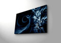 Tablou decorativ cu lumina LED, 4570DACT-37, PÂNZĂ 100% PIELE ÎNTOARSĂ / Dimensiuni: 45 x 70 cm / Cadru: 100% lemn (Grosime: 3 cm) / Lumini LED pe spate / Alimentat de 1 baterie de 9 volți / Buton pornit/oprit, Multicolor