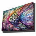 Tablou decorativ, 701002021C-016, PÂNZĂ 100% PIELE ÎNTOARSĂ / Rama: 100% LEMN (Grosime: 2,8 cm) / Dimensiune: 70 x 100 cm, Multicolor