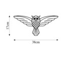 Decoratiune de perete, Owl, Dimensiuni: 17 x 38 cm, Negru