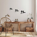 Decoratiune de perete, Ducks, Dimensiune: 11 x 16 cm (1 bucată), Negru