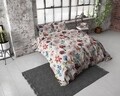 Lenjerie de pat dubla Satin Clover Multi, Dreamhouse, 3 piese, 200x220 cm, bumbac satinat, multicolora