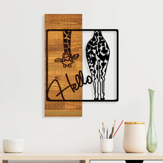 35x3x50 cm, Negru;Nuc deschis