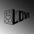Decoratiune de perete, Love 4, Metal, Dimensiune: 68 x 42 cm, Negru