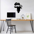 Decoratiune de perete, Animal World Of Africa, Dimensiune: 58 x 73 cm, Negru