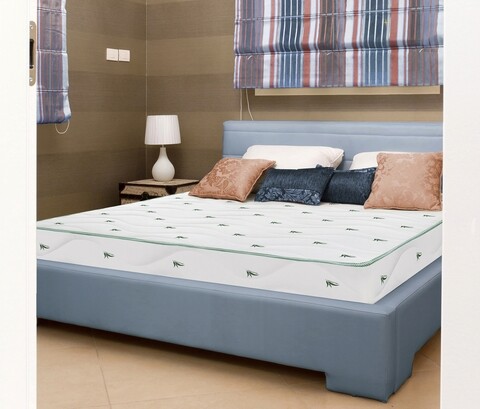 Saltea Eucalyptus Therapy Green Future, Memory, Husa cu uleiuri esentiale de Eucalypt, Super Ortopedica, 180x200x17 cm