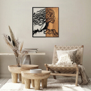 50x3x58 cm, Negru;Maro