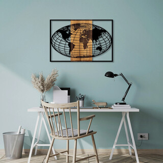 87x3x58 cm, Negru;Maro