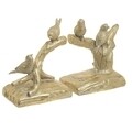 Set opritor carti pentru rafturi Birds, InArt, 30x11x19 cm, polirasina, auriu