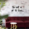 Decoratiune de perete, The Best is Yet To Come, The: 19 x 16 cm, Negru