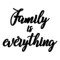 Decoratiune de perete, Family Is Everything, „Familie” Dimensiune: 46 x 25 cm, Negru
