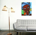 Tablou decorativ, DC083, 30 x 40 cm, Multicolor