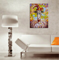 Tablou decorativ, DC085, 30 x 40 cm, Multicolor