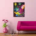Tablou decorativ, DC123, 30 x 40 cm, Multicolor