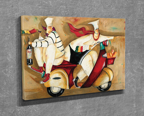 Tablou decorativ, DC128, 30 x 40 cm, Multicolor