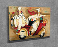 Tablou decorativ, DC128, 30 x 40 cm, Multicolor