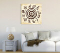 Tablou decorativ, KC053, Dimensiune: 45 x 45 cm, Multicolor
