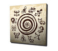 Tablou decorativ, KC053, Dimensiune: 45 x 45 cm, Multicolor