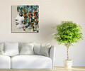 Tablou decorativ, KC060, Dimensiune: 45 x 45 cm, Multicolor