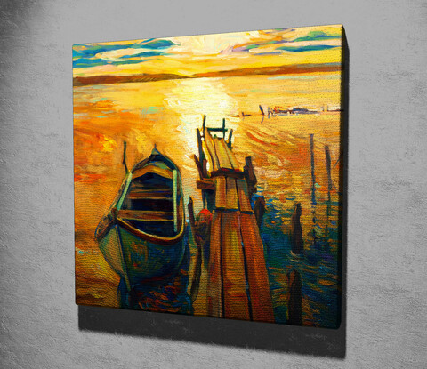 Tablou decorativ, KC066, Dimensiune: 45 x 45 cm, Multicolor