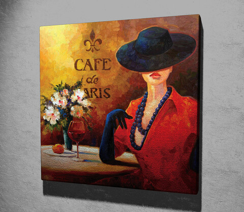 Tablou decorativ, KC082, Dimensiune: 45 x 45 cm, Multicolor
