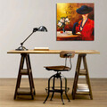 Tablou decorativ, KC082, Dimensiune: 45 x 45 cm, Multicolor
