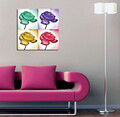 Tablou decorativ, KC089, Dimensiune: 45 x 45 cm, Multicolor