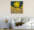 Tablou decorativ, KC102, Dimensiune: 45 x 45 cm, Multicolor