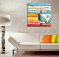 Tablou decorativ, KC103, Dimensiune: 45 x 45 cm, Multicolor