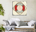 Tablou decorativ, KC106, Dimensiune: 45 x 45 cm, Multicolor