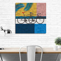 Tablou decorativ, KC114, Dimensiune: 45 x 45 cm, Multicolor