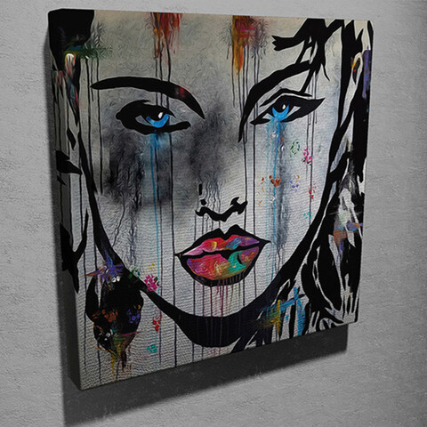 Tablou decorativ, KC127, Dimensiune: 45 x 45 cm, Multicolor
