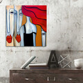 Tablou decorativ, KC128, Dimensiune: 45 x 45 cm, Multicolor