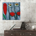 Tablou decorativ, KC129, Dimensiune: 45 x 45 cm, Multicolor