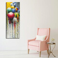 Tablou decorativ, PC96, Canvas, 30 x 80 cm, Multicolor