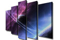 Set 5 tablouri decorative, BC51, Canvas, 70 x 20 cm, Multicolor