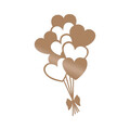 Decoratiune de perete, Balloons, Dimensiune: 21 x 35 cm, Cupru