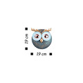 Decoratiune de perete, Owl 3, Metal, Dimensiune: 19 x 19 cm, Multicolor